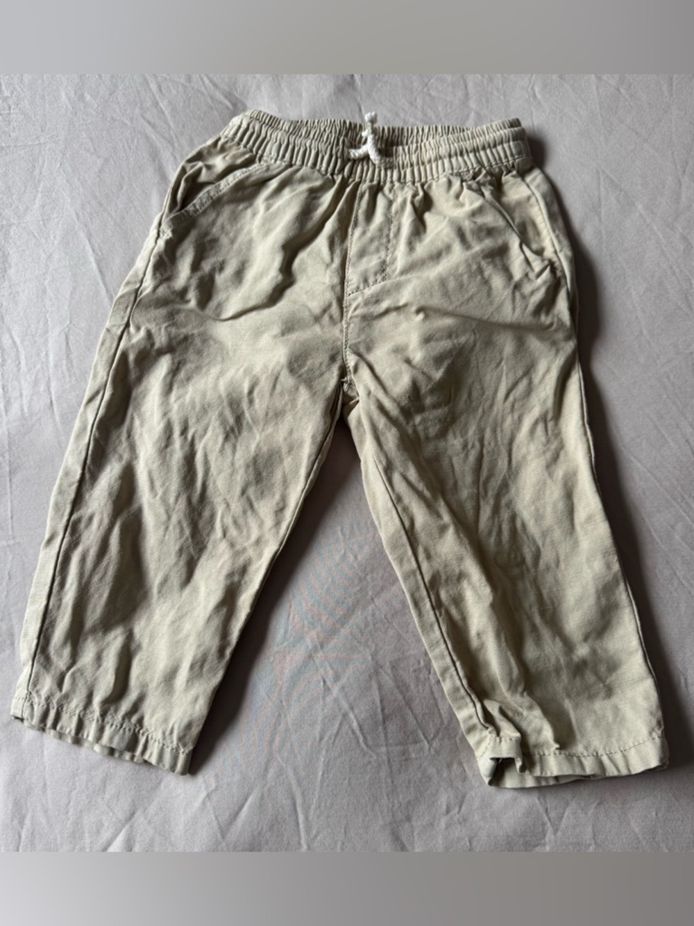 Zara Linen Draw String Pants - 12-18 Mo - Picture 4 of 9